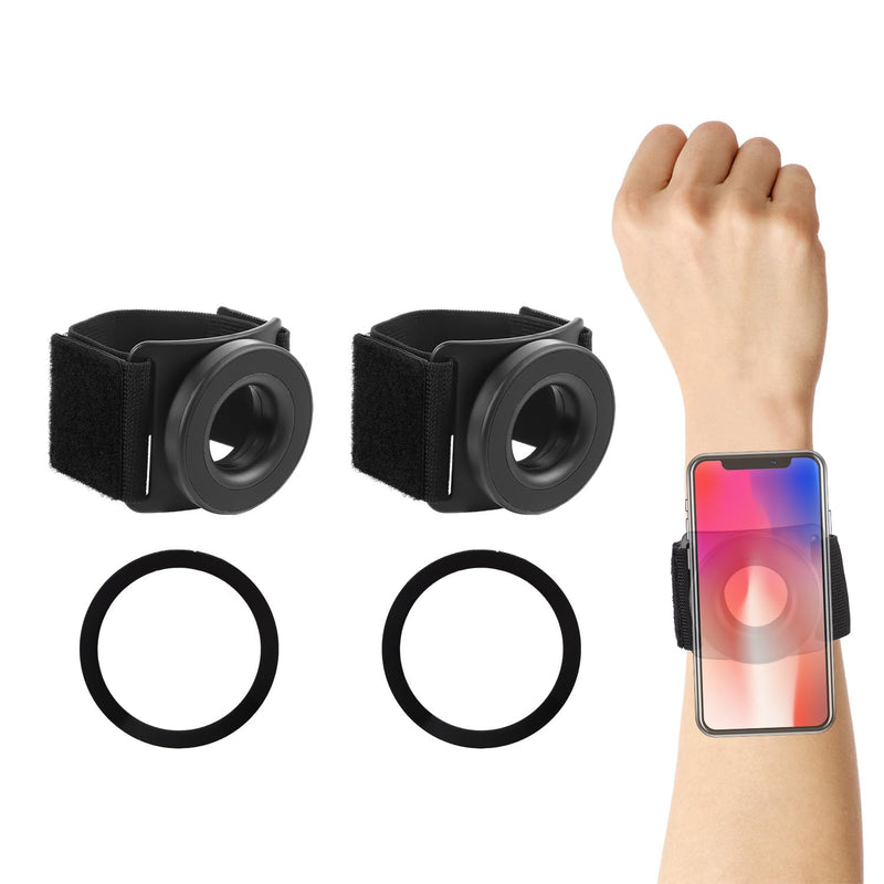 2pcs Magnetic Running Phone Holders for iPhone, 360° Rotatable Armband Cell Phone Holder Strong Adaptability Wrist Phones Carrier Compatible with iPhone 12 13 14 15 16 Pro Max Plus Mini