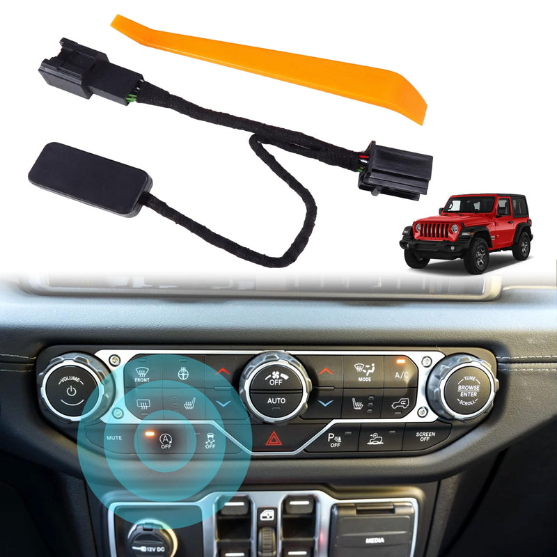 Auto Start Stop Eliminator for Jeep Plug Play Autostop Disabler Not Fit 4XE | Wrangler JL JLU 2018-2026 & Gladiator JT 2020-2026, Auto Start-Stop A-Off Harness Accessories