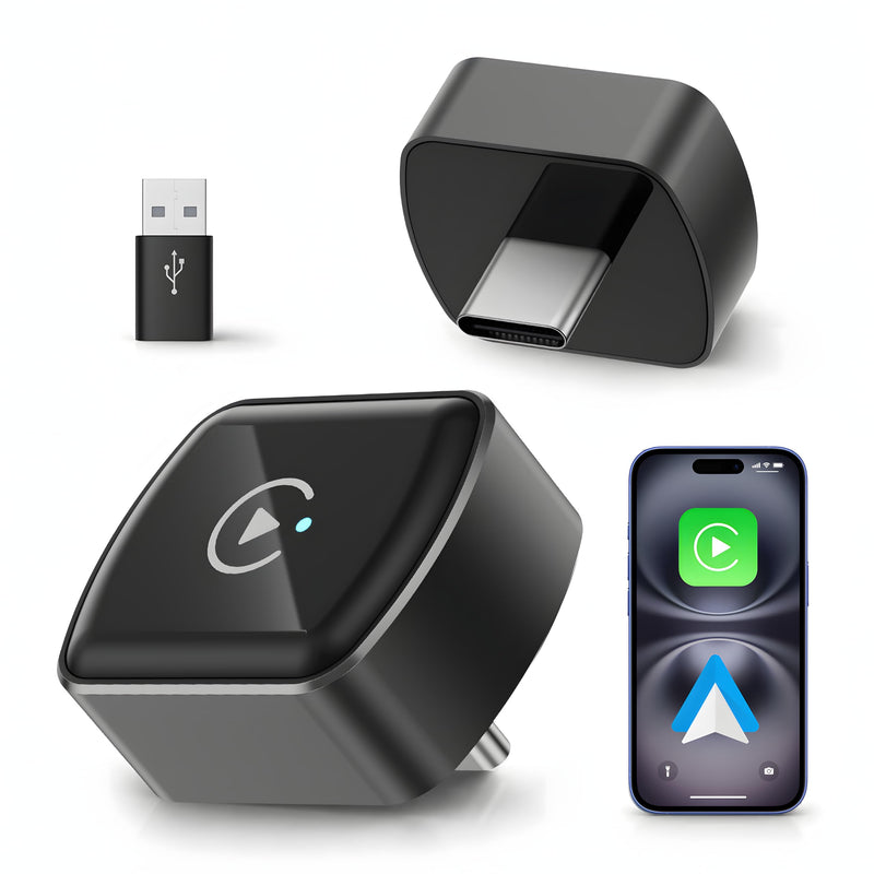 Spedal 2-in-1 Wireless CarPlay Adapter USB-C, Android Auto, 2nd Gen | USB-C & USB-A, Wireless CarPlay & Android Auto, 5.8GHz Wi-Fi, 5s Auto-Reconnect, Compact, Retains OEM Controls, 2016+ Cars