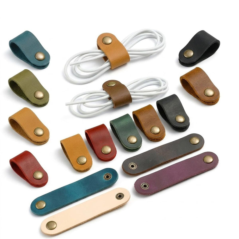 Multi colored cable ribbon, reusable snap on cable manager, suitable for headphone and travel cable management (multicolour,20) Multicolour 20