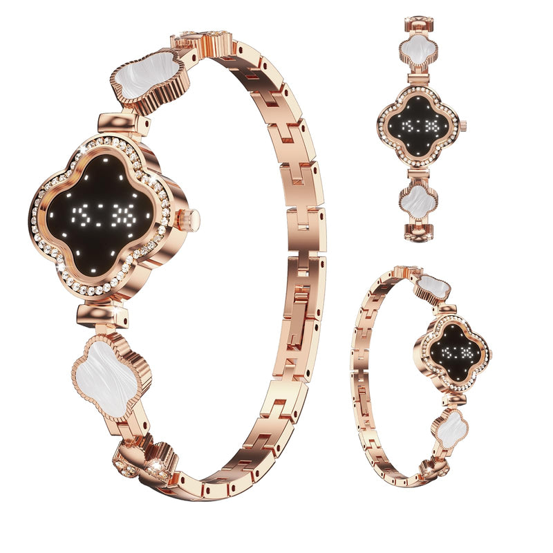 Yihou Smart Bracelet for Women Fitness Tracker Fitness Elegant Bracelet with Heart Rate Monitor Sleep Tracker for Android iOS Rosegold