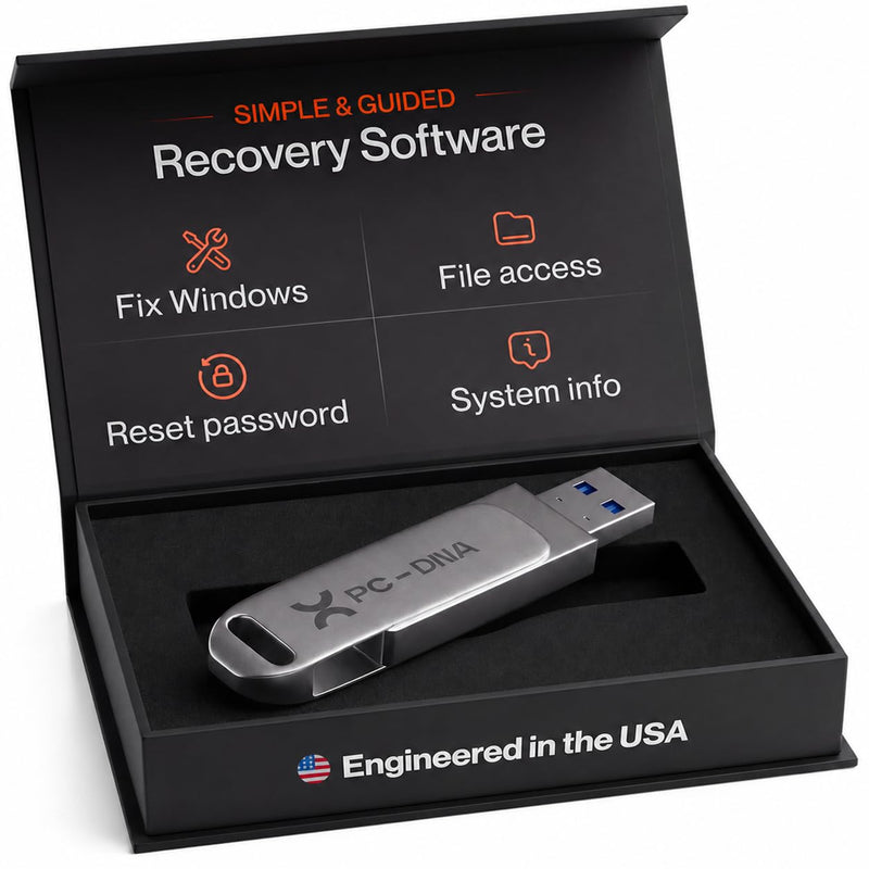 Bootable USB for Windows 11 & 10 | Reinstall & Recovery Tool | Official Windows Install | Backup Files | Password Reset | Secure Boot Compatible | US Support
