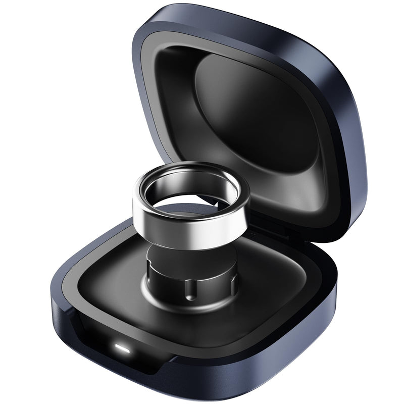 Charging Case Compatible with Oura Ring 4 Size 9 Portable Charger | Aerospace Aluminum Unibody, Pocket-Sized Elegant Design, Smart Charging Protection, Up to a Month of Battery