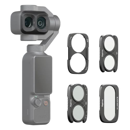 SMALLRIG VND 1-5 & CPL & 1/4 Black Mist Filter for DJI Osmo Pocket 4P VND1-5 & CPL & 1/4 Black Mist