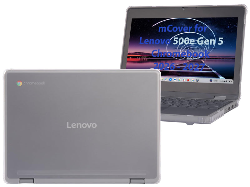 mCover Hard Case ONLY Compatible for 2026+ 11.6" or 12.2" Lenovo Chromebook 500e 2-in-1 Gen 5 Notebook Computer (NOT Fitting Any Other Lenovo Models) - Clear