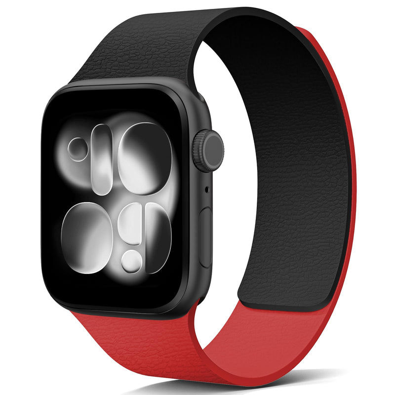 X-it 2 Pack Textured Magnetic Apple Watch Bands, Interchangeable Mix & Match Straps for Men Women - Compatible with iWatch Ultra 3 / 2 / Ultra, Series 11 10 9 8 7 6 5 4 3 2 1 / SE, Silicone iwatch Band for 49mm 46mm 45mm 44mm 42mm 41mm 40mm 38mm