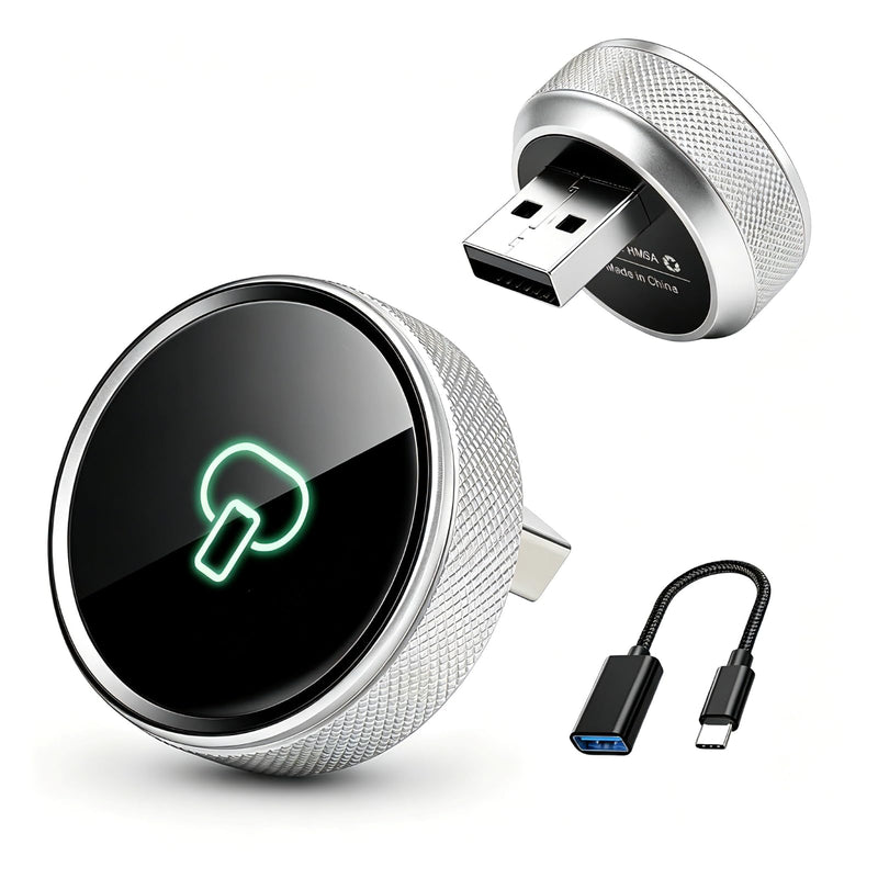 Wireless CarPlay Adapter for iPhone & Android Device | Fast Auto-Connect, Stable Connection, Mini Size Plug，Apple iPhone & Android, 2-in-1 Adapter, Convert Wired to Wireless Dongle