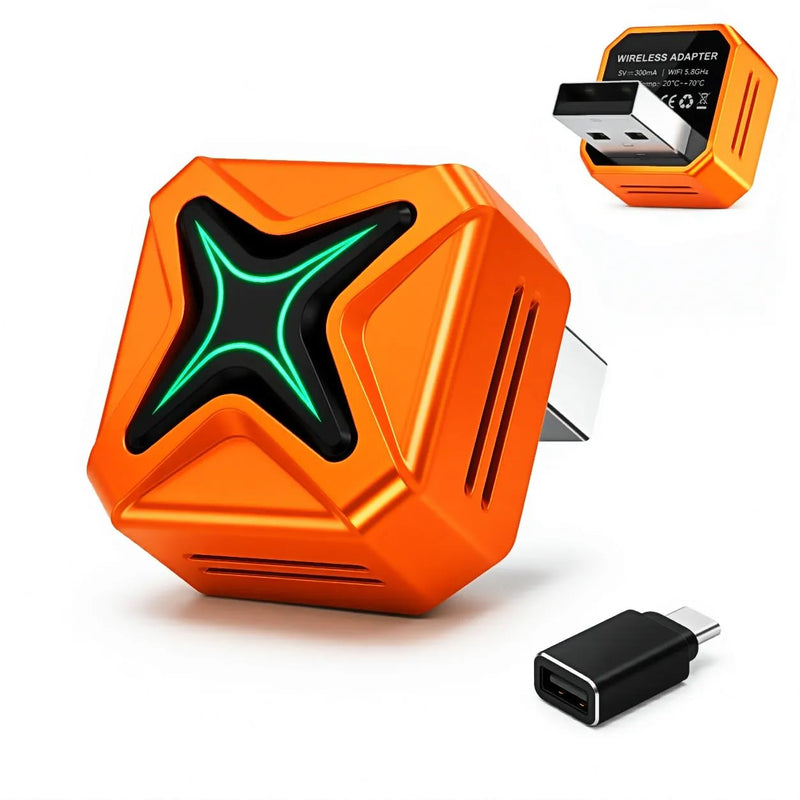 Wireless CarPlay Adapter for iPhone & Android | 2-in-1 Wireless CarPlay and Android Auto Adapter, Plug and Play, Auto Reconnect