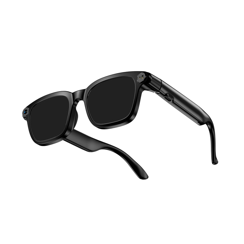 AI Smart Glasses Matte Black
