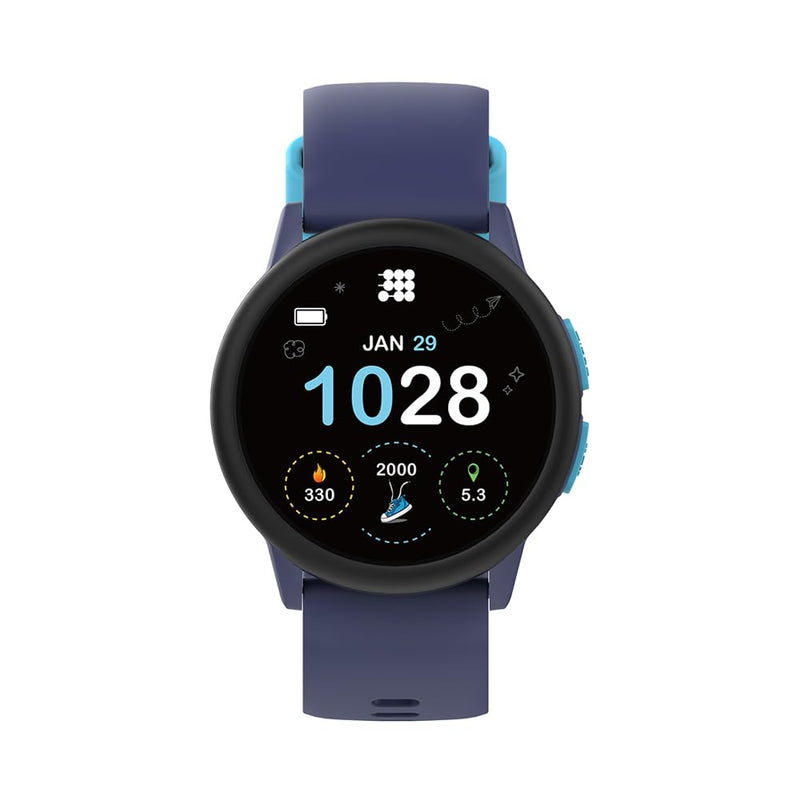 Cubitt Hero Gen 4 Smart Watch 1.27" IPS Display IP68 – Blue | Apple Find My & Android Find Hub, Heart Rate & SpO2 Monitoring, Sleep Tracking, Bluetooth 5.3, USB Charging