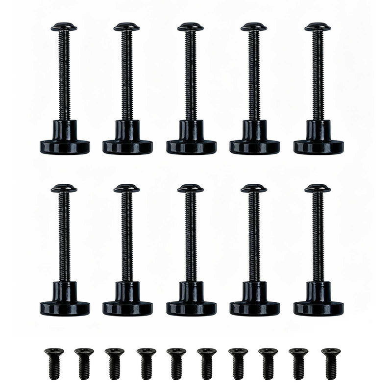 M3 N45 Magnetic Screws Set, DIY Mounting Kit for 25mm & Multi-Size Cooling Fans, Securely Fix Fans Inside & On Surfaces of Various Electronic Devices (Black-10 Pack) Black-10 pack