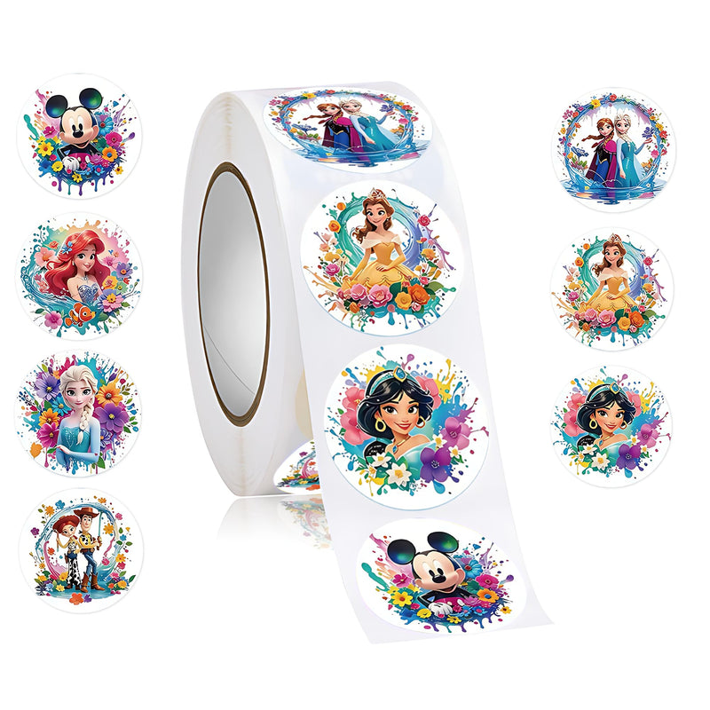 500pcs Princess Stickers, Cute Fun Stickers, DIY Decoration of Items Like Notebooks, Phone, Water Bottles and Helmets, Birthday Party Favors (k-1) K-1