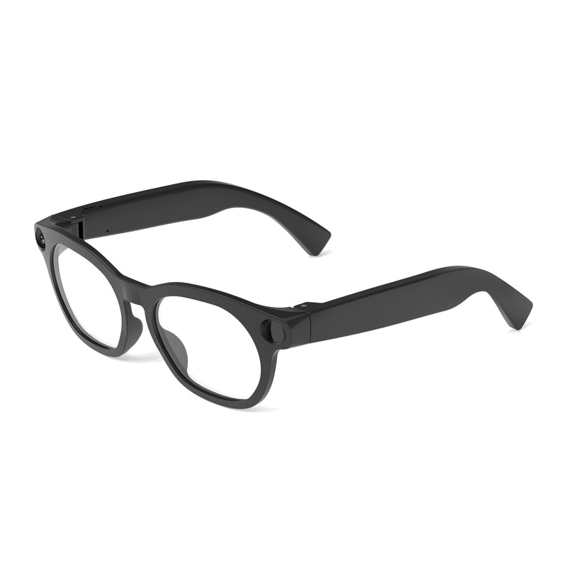 AI Smart Glasses with 1080P Video, Real-Time Translation and Open-Ear Audio | 8MP Photo Camera and AI Voice Assistant with Dual-Mic and WiFi Transfer. Swappable Lenses for Travel, Meetings and Daily Use