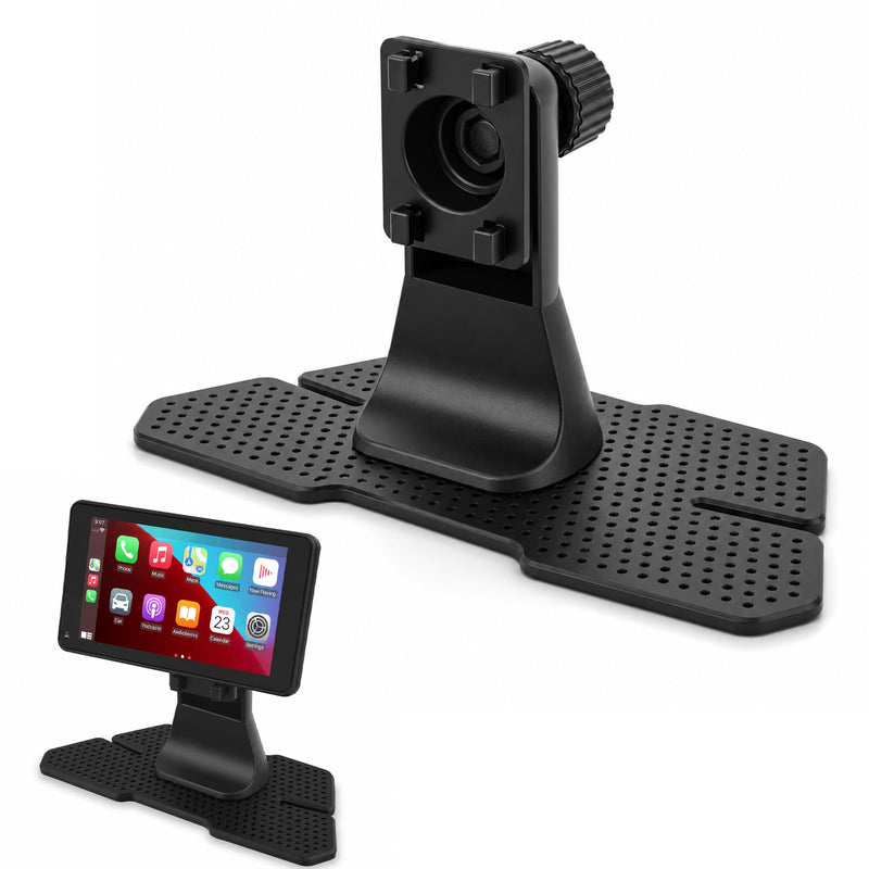 Carplay Mount For Portable Car Play Screen,Carplay Screen Mount With Extra Large Adhesive Base,Carplay Holder Mount,Cd Mount For Carplay Screen,Carplay Dash Mount For 7/9"/10.26" Displays Easy Install