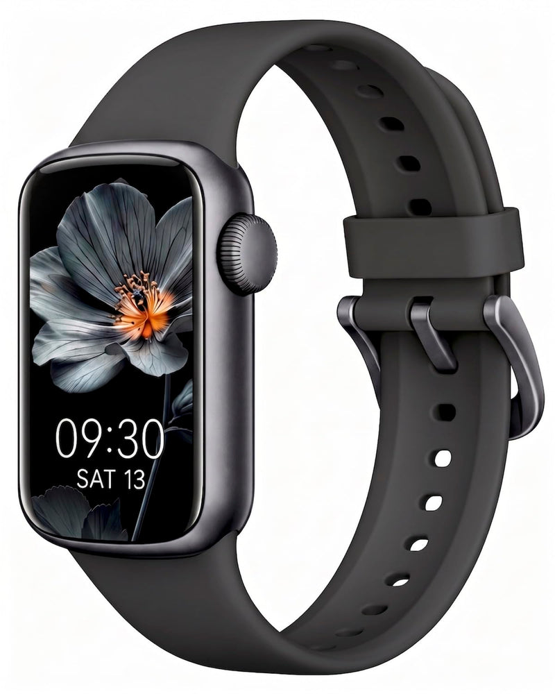 Fitness Tracker with Step Counter/Calories, Activity Health Tracker with Blood Pressure Heart Rate Monitor, Sleep Tracker, 137+ Sport Modes, Pedometer SmartWatch, Gift for Women Men Black