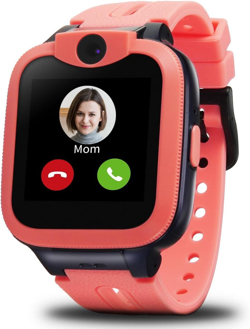 Easyfone KW2 4G Kids Smart Watch Phone with GPS Tracker, Calls, Chats, Pink | Smartwatch for Kids with Safe Calling, Activity, Parental Controls, SOS Button, Class Mode