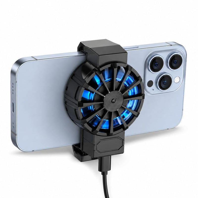 USB-Powered Phone Cooling Fan | Back Clip Smartphone Cooler Portable Mobile Phone Cooling Fan, A Must-have Gadget For Gaming and Live Streaming