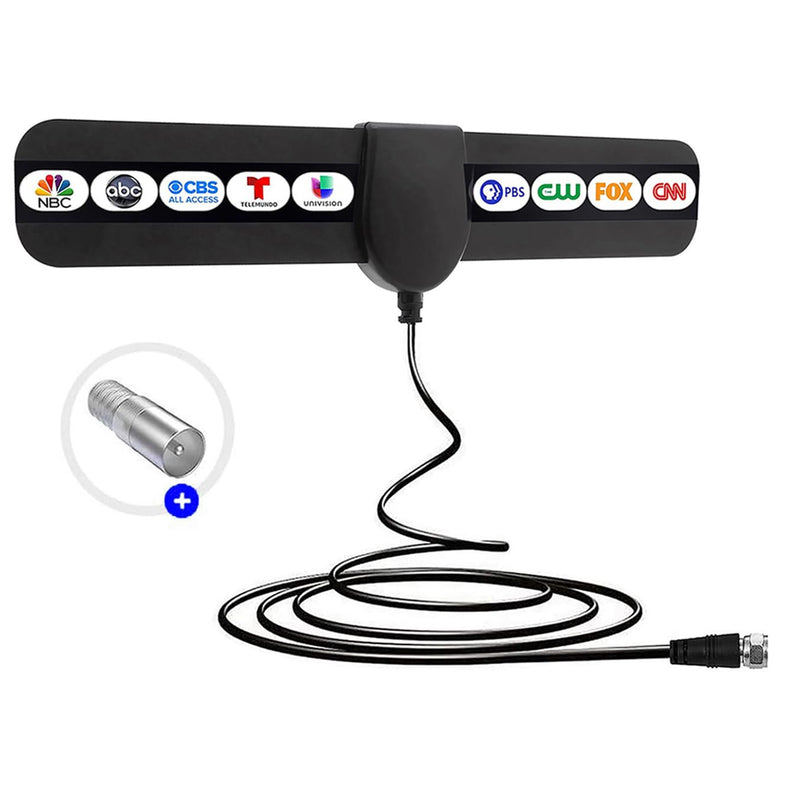 Digital TV Antennas, Antenna for Local Channels, Portable HDTV Indoor Antenna Support 4K 1080p, 360° Signal Range Reception with 10.5ft Coaxial Cable,Amplifier Signal Booster for HDTVs