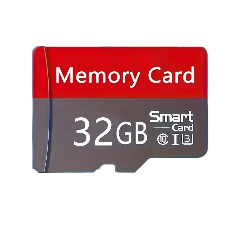 1Pc Memory Card/Tf Card Red and Gray TF Cards, High-Speed Class 10 U3 Mini SD Cards 32GB Capacities, Providing Reliable and Secure Performance for Smart Phones, Tablets, Cameras, Surveillance Cameras