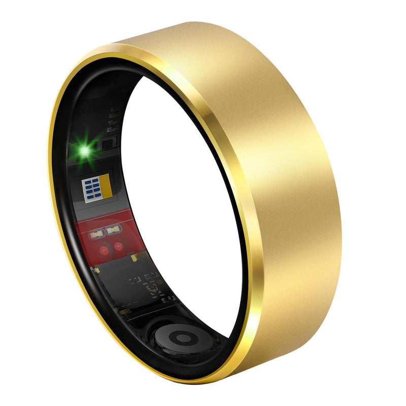 Smart Ring 2.0 for Women Men, Slim Scratch & Fingerprint Resistant Design, Pale Gold 11