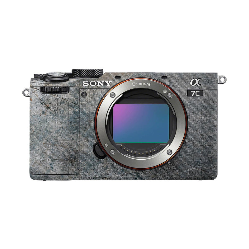 Carbon Fiber Camera Skin Compatible with Sony A7C Mark II (2023) - Shadow Concrete - Premium 3M Vinyl Protective Wrap Decal Cover - Easy to Apply | Crafted in the USA by MightySkins A7C Mark II (2023) Textured Carbon Fiber Finish