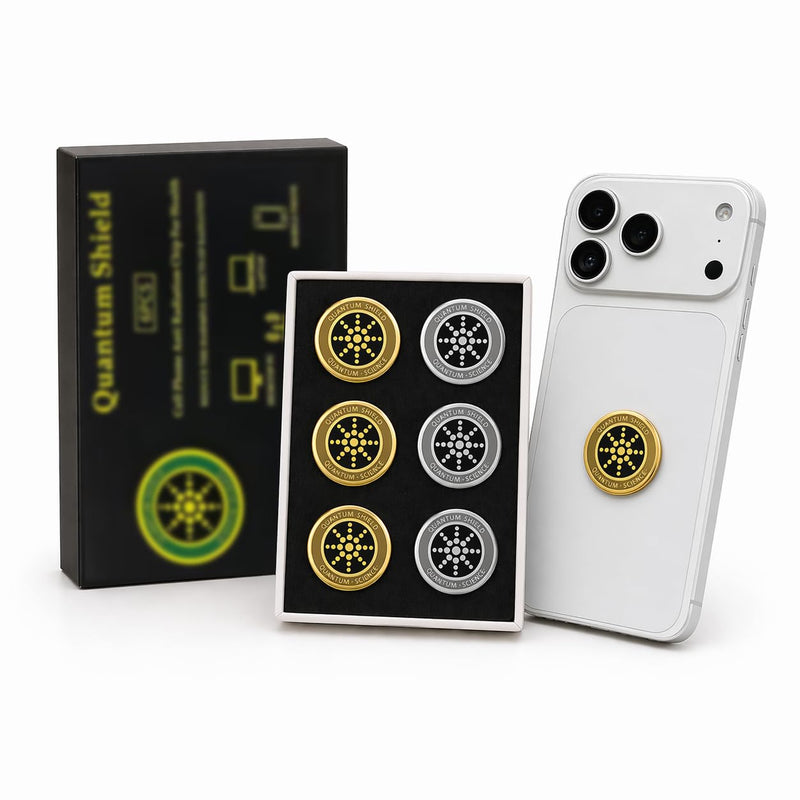 Protection Neutralizer Stickers for Cell Phones & Electronic Devices 6 Pack | Slim Easy-Apply Design, Everyday Peace of Mind, Thoughtful Birthday Gift Idea Gold & Silver