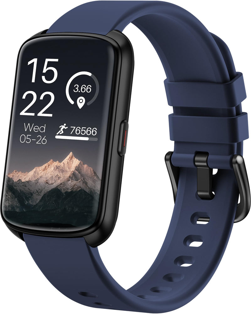 Fitness Tracker, Smart Watch for Women Men with 24/7 Heart Rate/Blood Pressure/Blood Oxygen Monitor,Sleep Tracker,Step & Calorie Counter, IP68 Waterproof Fitness Watches Compatible with Android&iPhone Blue