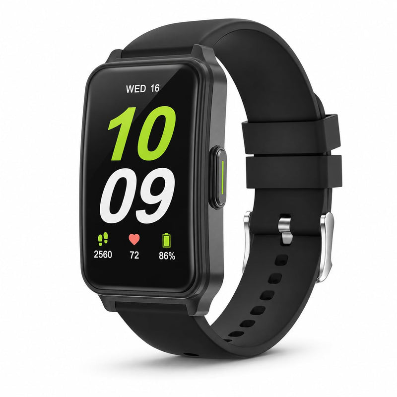 Fitness Tracker (Answer/Make Call)，Smart Watch 24/7 Heart Rate Spo2 Blood Oxygen Monitor Sleep Tracker, 120 Sports Modes Pedometer Calorie Step Tracker, Waterproof Activity Tracker for Women Men Black