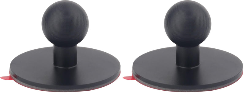 Aluminum Alloy 17mm Ball Mount, Adhesive Ball Base, Car Cell Phone Holder Dashboard Mount, Compatible with Garmin Nuvi GPS (Pack of 2) 4cm x 17mm (Pack of 2)