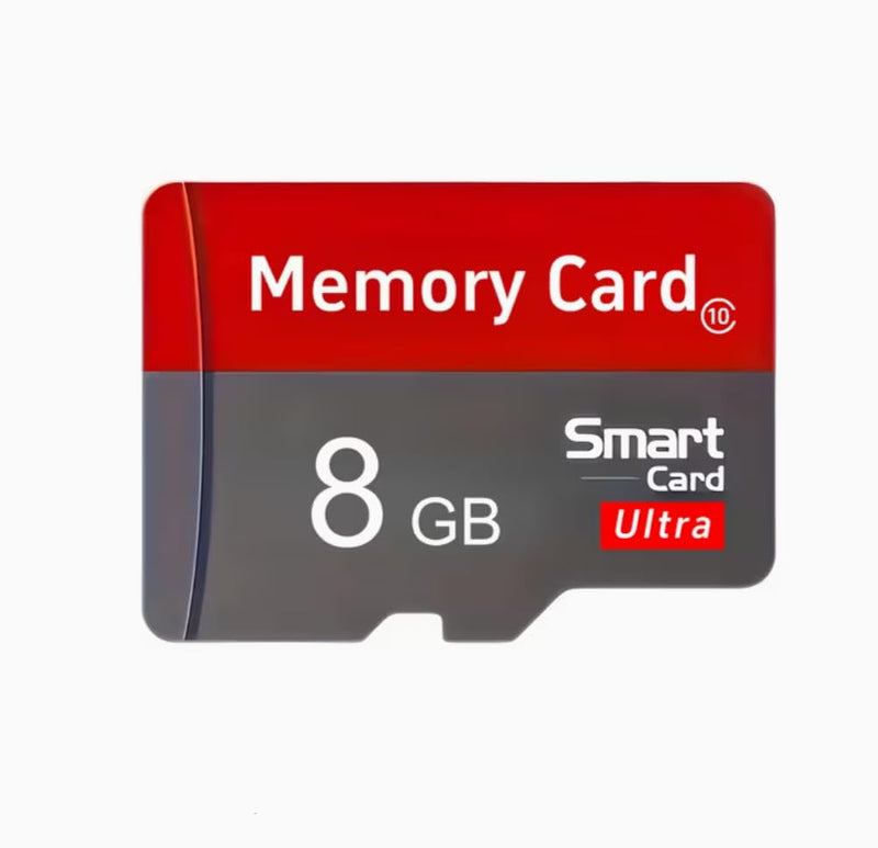 1Pc 8G Micro TF Flash Storage Card Red Gray Portable Memory Card | Class 10 High Speed TransFlash Card For Camera Phone Car Audio Surveillance Recorder 8GB