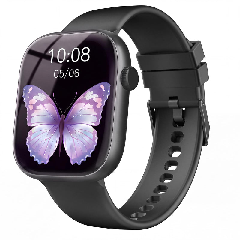Smart Watch for Women Men, Bluetooth Answer/Make Call, 1.83" HD Touchscreen | IP67 Waterproof Fitness Tracker, Heart Rate/Sleep Monitor, DIY Dial, Multi-Sport Modes Pedometer, Smartwatch for iOS/Android Matte Black