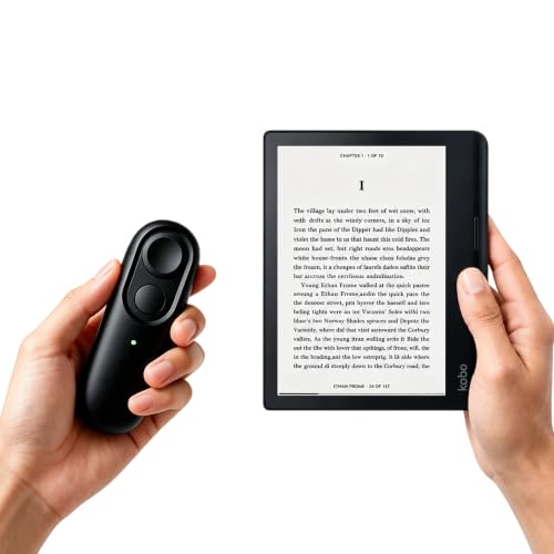 Remote Page Turner for Kobo e-Readers, Wireless Clicker Page Turner Black