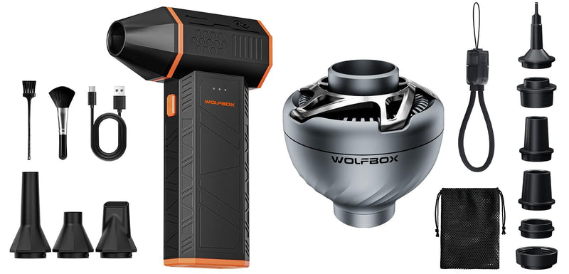WOLFBOX MegaFlow 50 Compressed Air Duster & MegaFlow Mini Portable Air Pump
