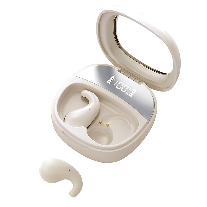 Sleep Earbuds for Side Sleepers-Noise Cancelling Headphones (Beige) | Comfortable Side Sleeping,Innovation Sleep Mode, Invisible Earbuds, Non-In-Ear Design Focused On Ear Canal Health Beige