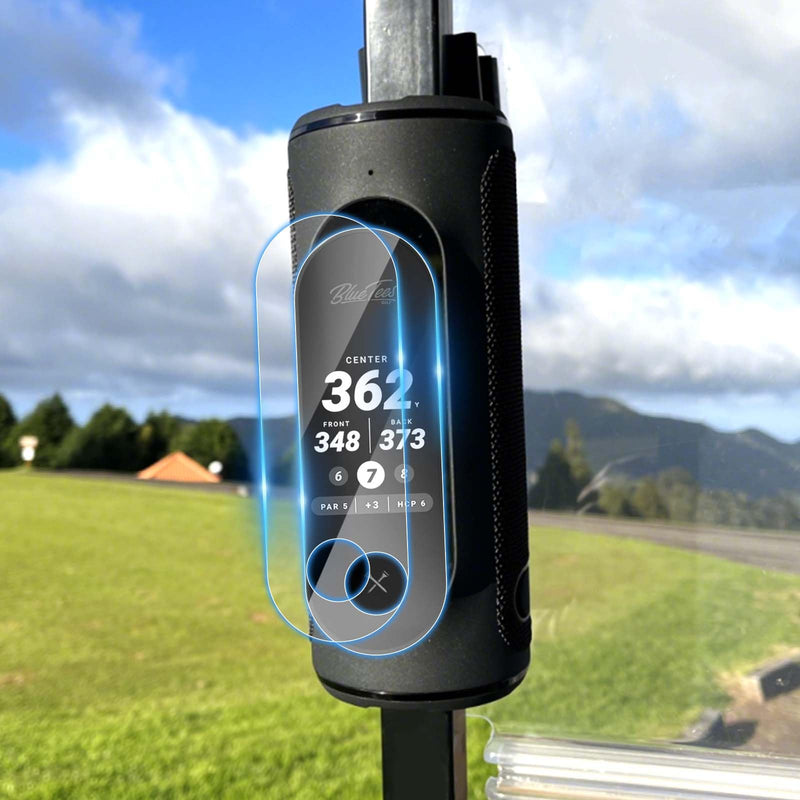 Karltys 2-Pack Screen Protector for Blue Tees Golf Player+ GPS Speaker — Tempered Glass, HD Clear, Anti-Scratch Screen Protector for Golf GPS speaker Accessories