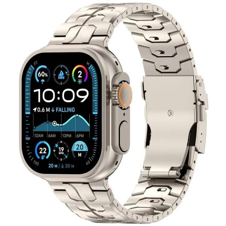 Premium Stainless Steel Apple Watch Band with Quick-Release Links 42mm, 44mm, 45mm, 46mm, 49mm (Silver)