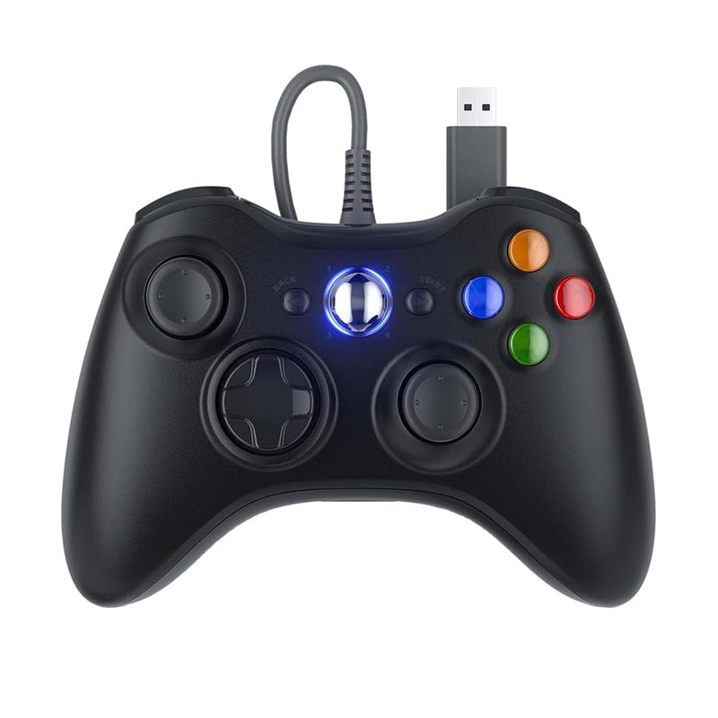 Gamrombo Wired Gaming Controller for Xbox 360, Gamepad Compatible with Xbox 360/360 S/360 E, PC Windows 11/10/8/7，2.5mm headphone Jack
