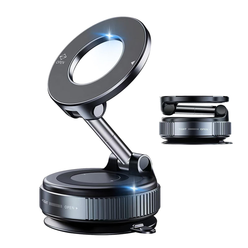 Car Phone Holder for MagSafe, 360° Adjustable Magnetic Phone Holder | Vacuum Suction Cup Phone Mount for Car Dashboard/Windshield, Car Mount for iPhone 17/16/15/14/13/12 Series,Samsung, Android