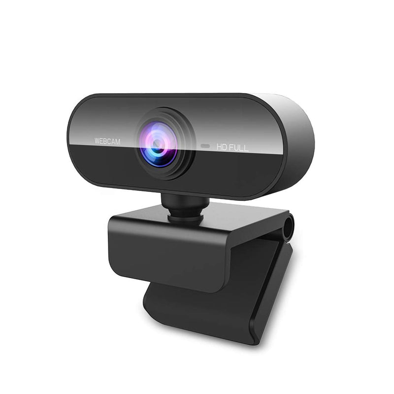 FWV Webcam with Microphone&1080P HD Web Cam,Stand for PC/MAC/Laptop/Desktop, Wide Angle Web Cameras for YouTube,Skype,Zoom,Xbox One,Video Calling,Studying and PS4 Black