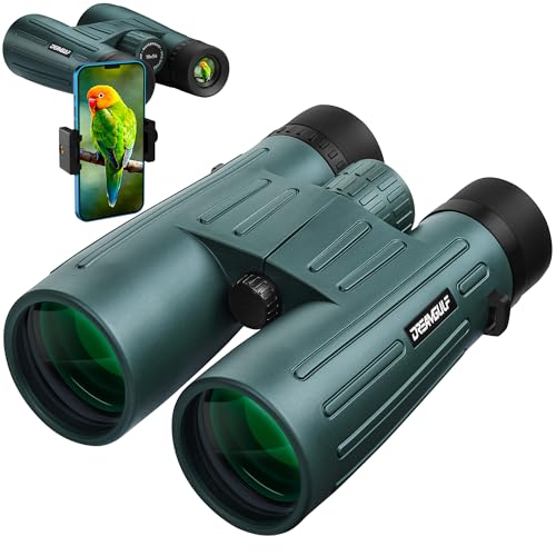 18x56 UHD Binoculars for Adults High Powered with Upgraded Phone Adapter, Wide Field of View Binoculars with Clear Low Light Vision, Lightweight Waterproof Binocular for Bird Watching Travel Cruise Dark Green