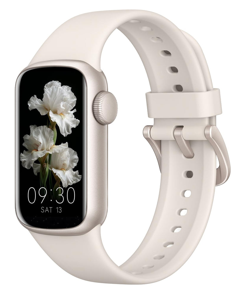 Fitness Tracker with Step Counter/Calories, Activity Health Tracker with Blood Pressure Heart Rate Monitor, Sleep Tracker, 137+ Sport Modes, Pedometer SmartWatch, Gift for Women Men Starlight