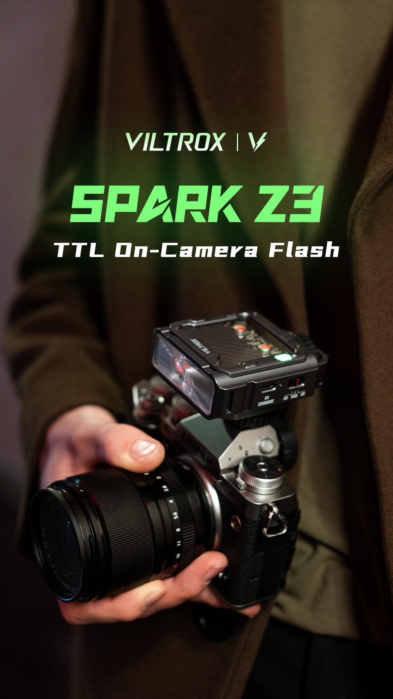 VILTROX Spark Z3 TTL On-Camera Flash for Fujifilm, GN16 Mini Camera Flash Speedlite with 26W Output, 7-Step Manual Flash Control, 1s Fast Recycle, 650 Full-Power Flashes, Softbox Included (Green) Green Z3 TTL Flash for Fujifilm