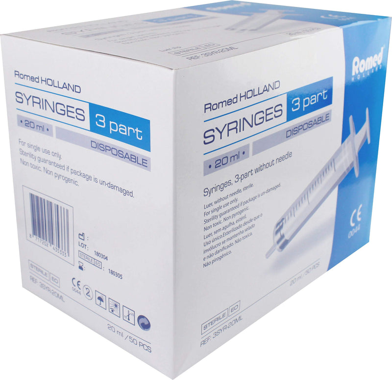 [AUSTRALIA] - Romed Disposable Syringes 3-Piece 5 ml 1 x 100 Pieces 