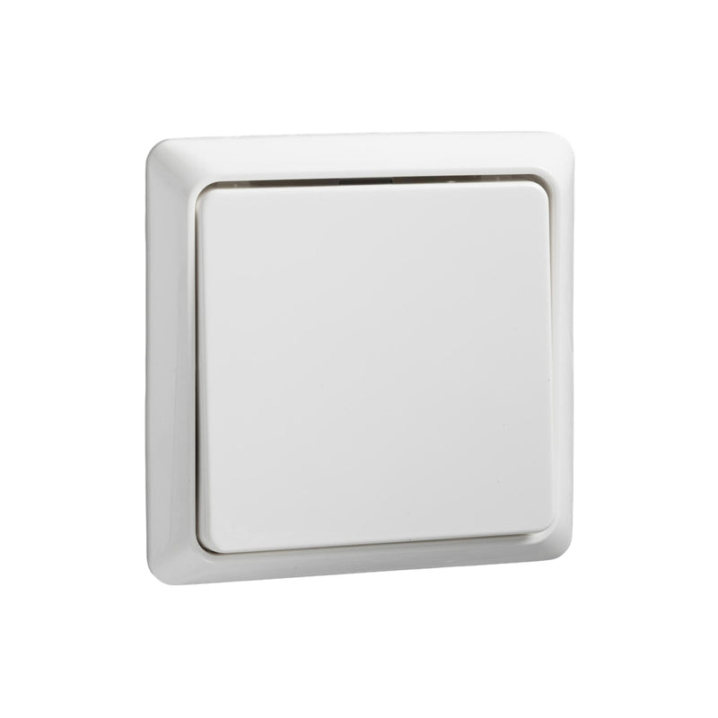 ELSO Switch, 506304 Button Aufputz flach 2-pure white