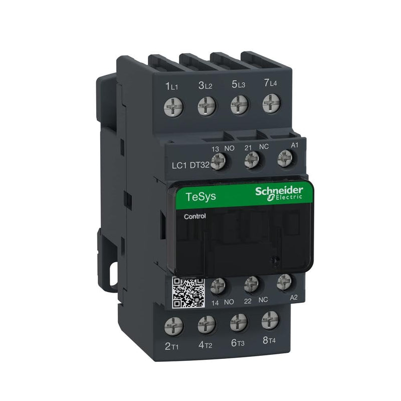 Schneider Electric LC1DT32P7 Contactor 32A 230V 50/60, Cont. 32A4Pl 230V50/60Hz LC1D 4p 230 V AC