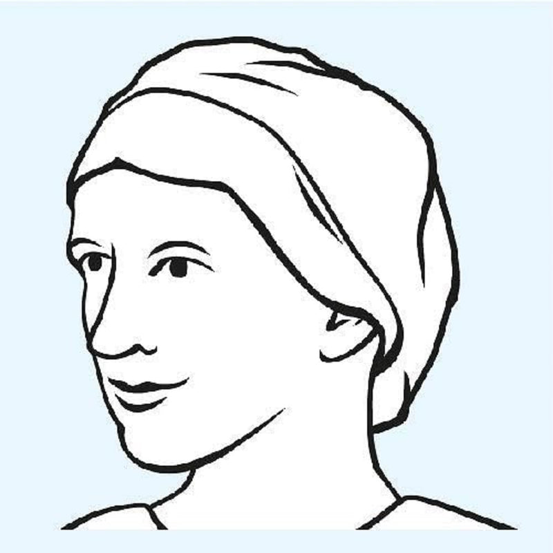HARTMANN 9924673 Foliodress Cap Comfort Rondo Plus Surgical Caps, Aqua, Pack of 100