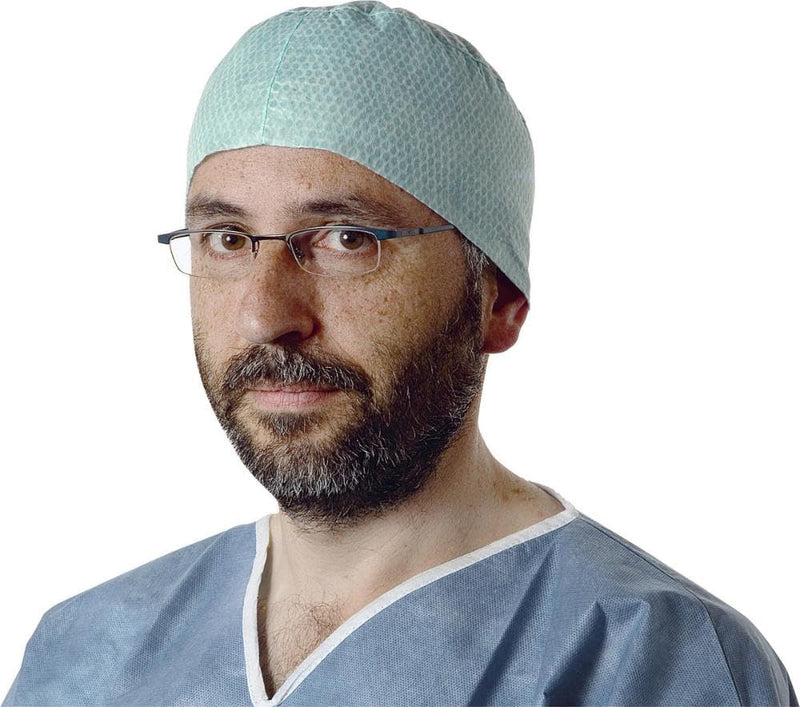 HARTMANN 9924633 Foliodress Cap Comfort Rondo Surgical Caps, Aqua, Pack of 100