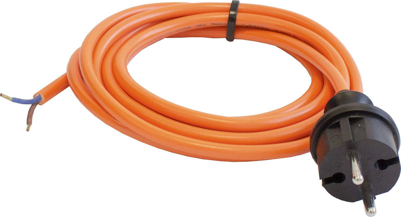 AS – Schwabe 70911 Pur Construction Cordset h05bq-f 2 x 1.0, 3 m, Orange, H05BQ-F 2x1.0