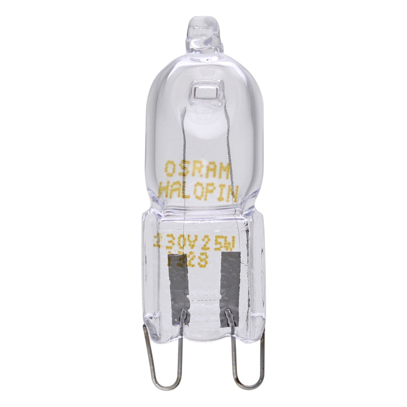 [AUSTRALIA] - OSRAM Halopin Special Oven Bulb, 230v 25w G9 Halogen Capsule, Used By BOSCH NEFF SIEMENS DELONGHI OCEAN FAGOR For Cooker And Microwave Oven Applications, High Temperature Tolerant, *SEE NOTE 
