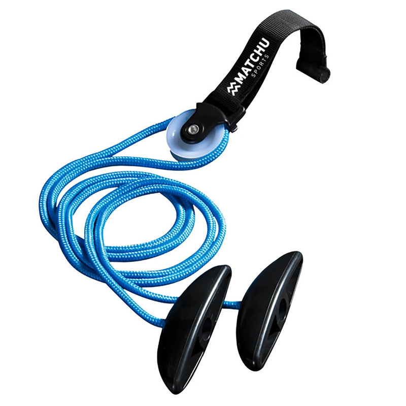 MATCHU - Shoulder pulley - Shoulder pulley - With pulley - For mobility and blood circulation - Easy to attach - Shoulder and arm training - Blue/Black - 190cm